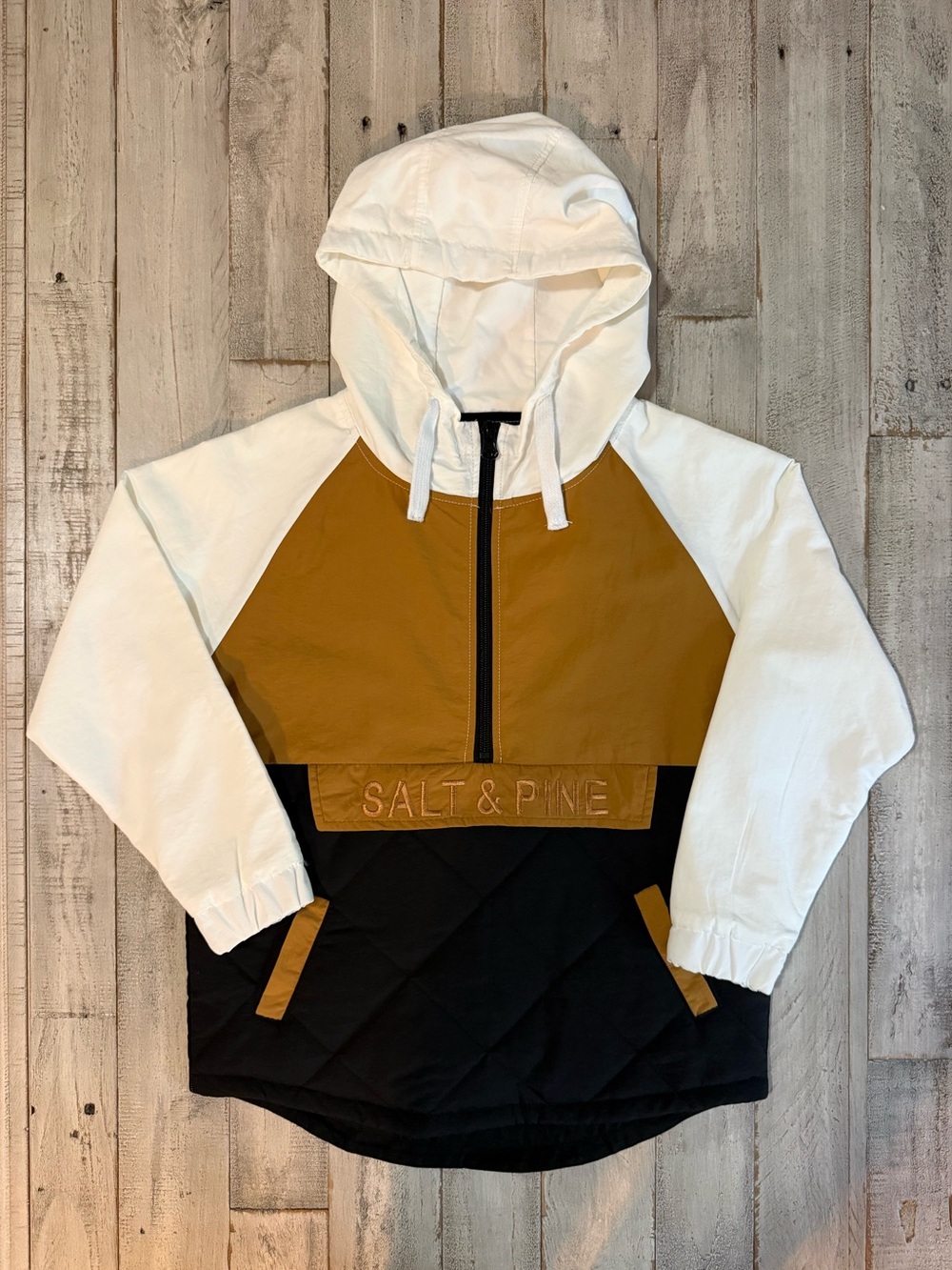 Salt and Pine Colorblock Jacket size 6/7 (fits 4-5 better) EUC